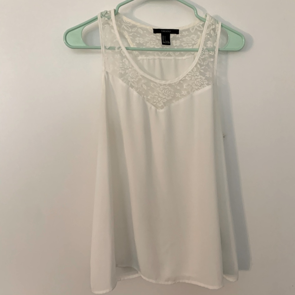 Beautiful white lace top